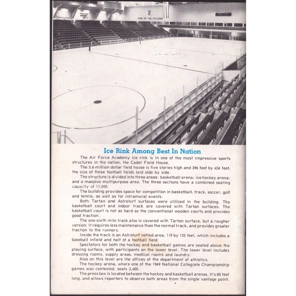 1975-76 Air Force Academy Falcons Ice Hockey Media Guide Colorado Springs CO - Picture 2 of 3